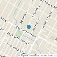 Map location of 4507 Avenue G, Austin, TX 78751