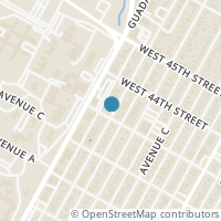 Map location of 500 W 43Rd St, Austin TX 78751