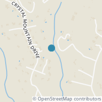 Map location of 809 Crystal Mountain Dr, Austin TX 78733