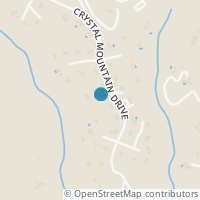 Map location of 800 Crystal Mountain Drive, Austin, TX 78733