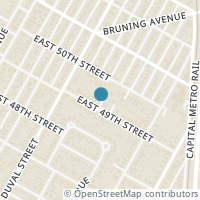 Map location of 600 E 49Th St #1, Austin TX 78751