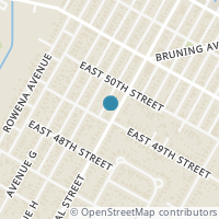 Map location of 4904 Duval St #A, Austin TX 78751