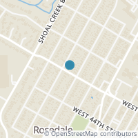 Map location of 4501 Sinclair Ave, Austin TX 78756