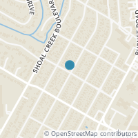 Map location of 4600 Sinclair Ave, Austin TX 78756