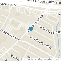 Map location of 1301 Hillcrest Dr, Austin TX 78723