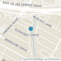 Map location of 6205 Belfast Drive, Austin, TX 78723