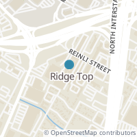 Map location of 909 Reinli St #104, Austin TX 78751