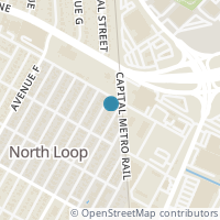 Map location of 5513 Duval St, Austin TX 78751