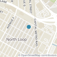 Map location of 5508 Duval St, Austin TX 78751