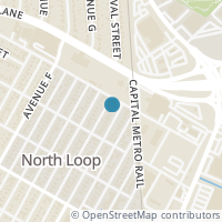 Map location of 5512 Duval St #1, Austin TX 78751