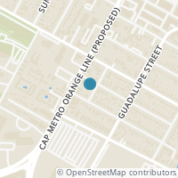 Map location of 5204 Huisache St #2, Austin TX 78751