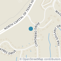 Map location of 2104 Canonero Dr, Austin TX 78746