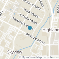 Map location of 401 Hammack Dr, Austin TX 78752