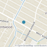 Map location of 1504 W Koenig Lane, Austin, TX 78756