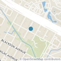 Map location of 7601 Bethune Ave #A, Austin TX 78752