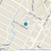 Map location of 1000 Ruth Ave #A, Austin TX 78757