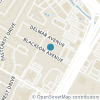 Map location of 510 Blackson Avenue #A, Austin, TX 78752