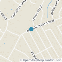 Map location of 1101 Village West Drive, Austin, TX 78733
