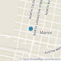 Map location of 107 W Boyce, Manor, TX 78653