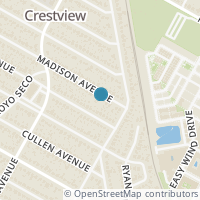 Map location of 1213 Madison Avenue, Austin, TX 78757