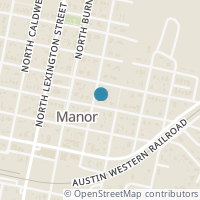 Map location of 303 E Eggleston St, Manor TX 78653