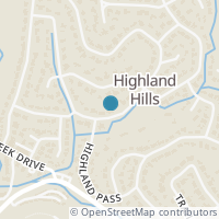 Map location of 3610 Hillbrook Drive, Austin, TX 78731