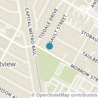 Map location of 7613 Gault Street #B, Austin, TX 78757