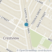 Map location of 7603 Grover Ave, Austin TX 78757