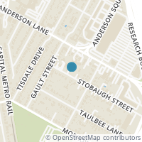 Map location of 1116 Stobaugh St #A, Austin TX 78757