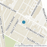 Map location of 1200 Stobaugh St #A, Austin TX 78757