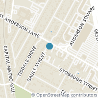 Map location of 7811 Gault Street, Austin, TX 78757