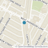 Map location of 7809 Woodrow Avenue, Austin, TX 78757