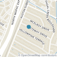 Map location of 3209 Whiteway Drive, Austin, TX 78757