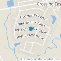 Map location of 11013 Reliance Creek Dr, Austin TX 78754