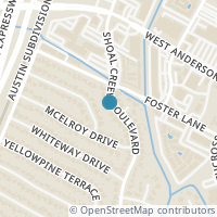 Map location of 7712 Shoal Creek Blvd, Austin TX 78757