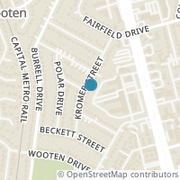 Map location of 8311 Kromer Street, Austin, TX 78757