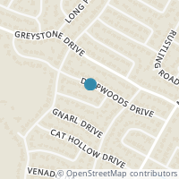 Map location of 4211 Deepwoods Dr, Austin TX 78731