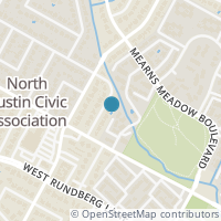 Map location of 9509 Stonebridge Drive, Austin, TX 78758