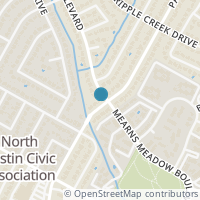 Map location of 9710 Parkfield Dr, Austin TX 78758