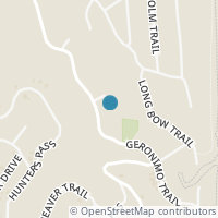 Map location of 2701 Geronimo Trail, Austin, TX 78734