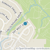 Map location of 12011 Sky West Drive, Austin, TX 78758