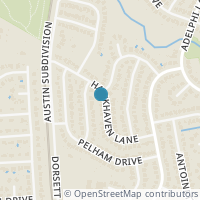 Map location of 4719 Hawkhaven Lane, Austin, TX 78727