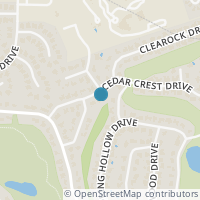 Map location of 9407 Cedar Crest Dr, Austin TX 78750