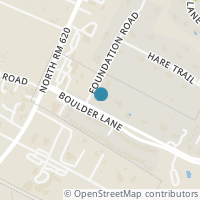 Map location of 10503 Foundation Rd, Austin TX 78726