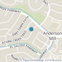 Map location of 12106 Grey Rock Lane, Austin, TX 78750