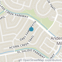 Map location of 12109 Grey Fawn Path, Austin TX 78750