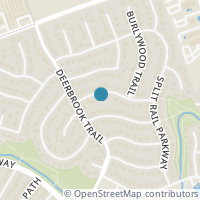 Map location of 11005 Hillside Oak Lane, Austin, TX 78750