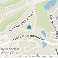 Map location of 10209 Fossmoor St, Austin TX 78717