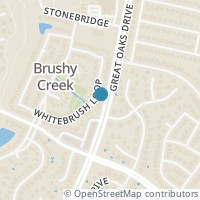 Map location of 16813 WHITEBRUSH Loop, Austin, TX 78717