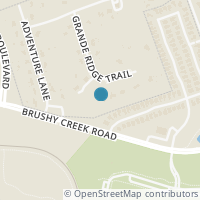 Map location of 2401 Grandridge Trl, Cedar Park TX 78613